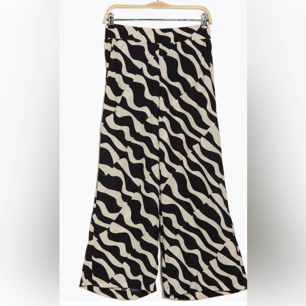 T Tahari Ankle Crop Wide Leg Palazzo Pants